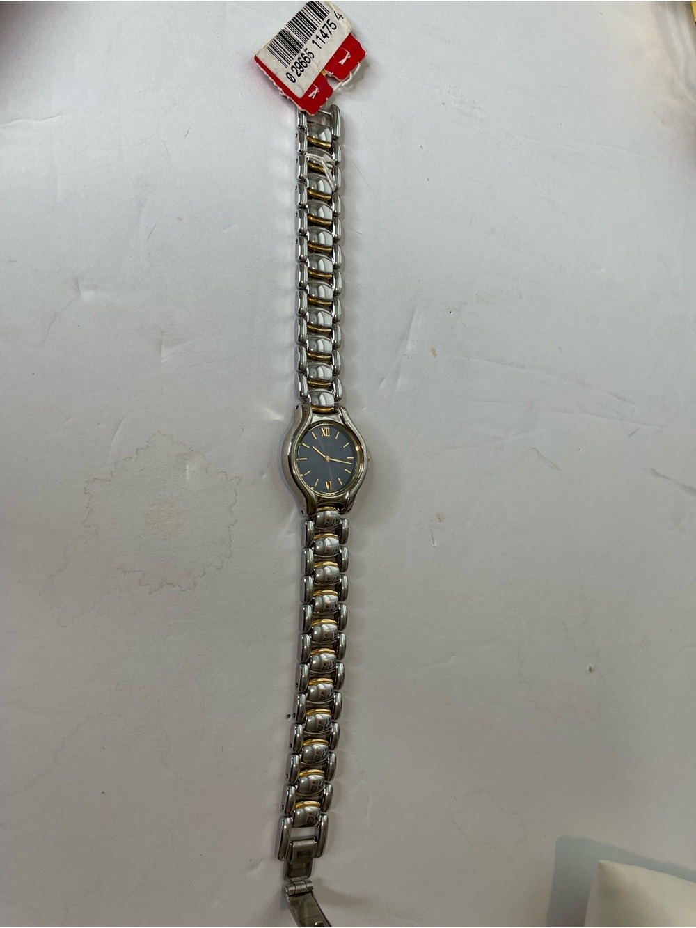 Seiko Two-Tone Gold & Silver Tone Bracelet Blue Dial Women's Watch - Picture 7 of 7